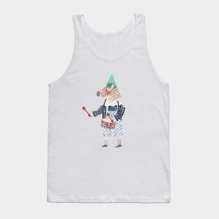 Zebra Clown Tank Top